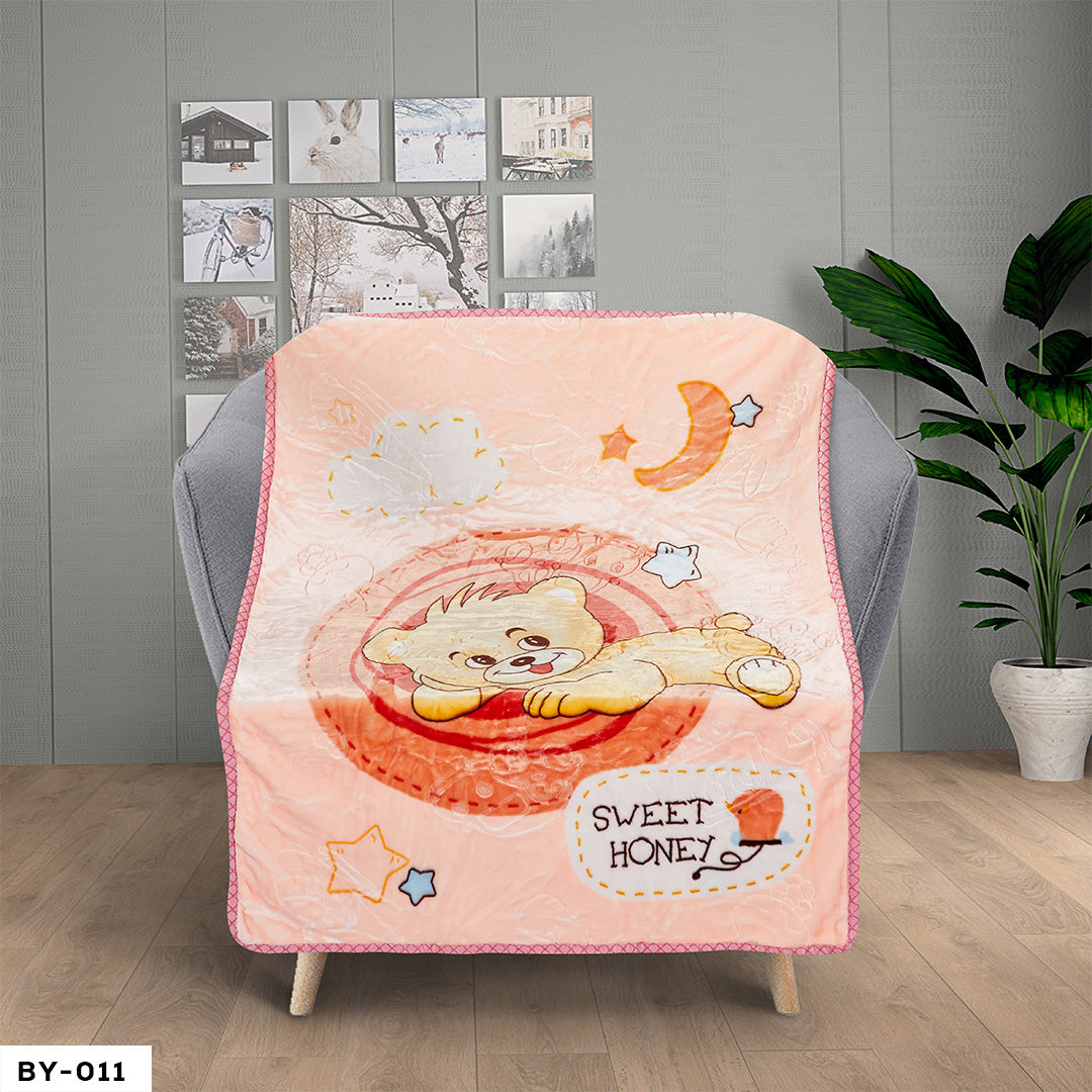 BABY CLOUDY BLANKET BY - (ASSORTED CASE PACK 10 BLANKETS PER CASE 2 PER DESIGN)