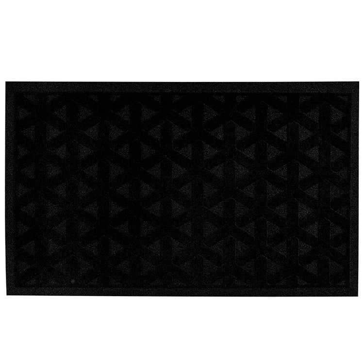 "Recycled to Life" Black Color Assort. Rubber Mats