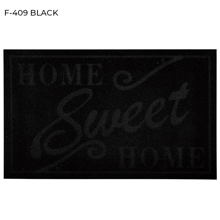 "RECYCLED TO LIFE" BLACK COLOR RUBBER MATS-(ASSORTED CASE PACK 12 ITEMS PER CASE)