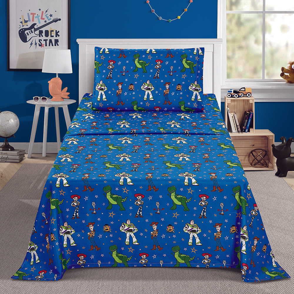 3 Piece"Characters & Stars" Toy Story Twin Disney Bed sheet Set