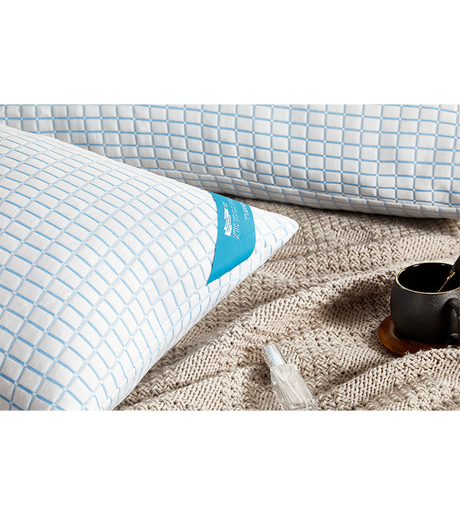 CHILL TOUCH MAN MADE COOL SILK SHREDDED MEMORY FOAM PILLOW - (SOLID CA