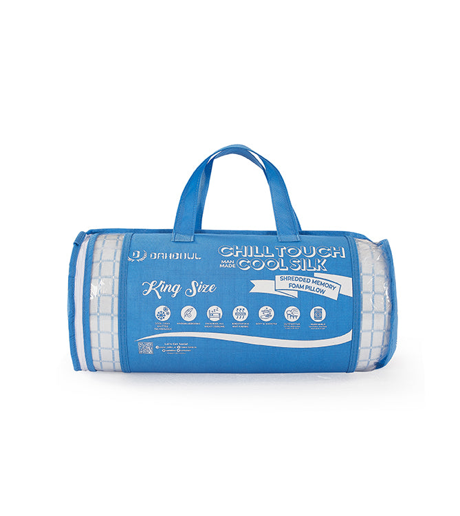 Chill Touch Man Made Cool Silk Shredded Memory Foam Pillow