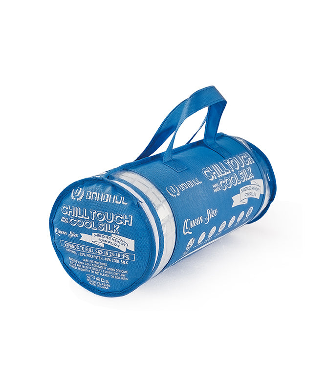 Chill Touch Man Made Cool Silk Shredded Memory Foam Pillow