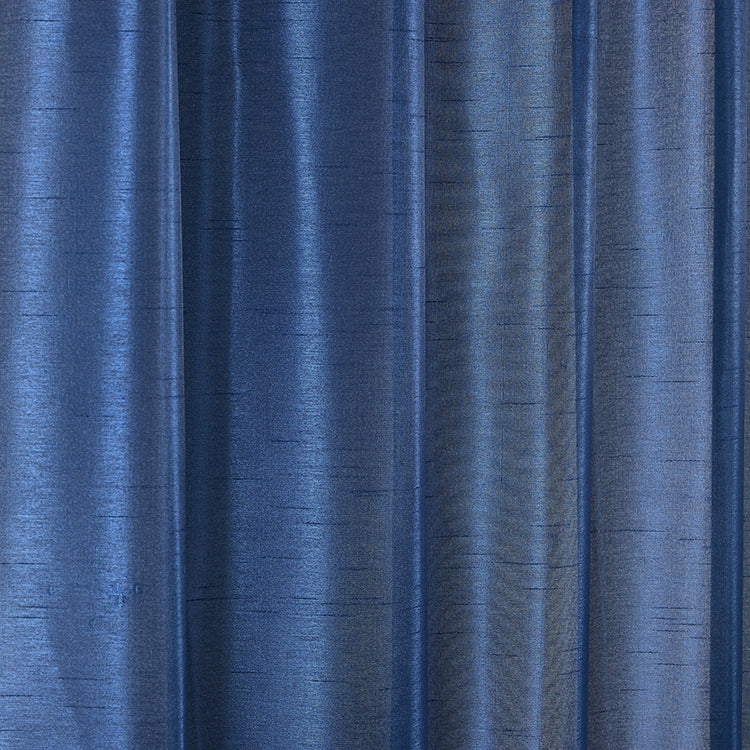 1 Piece Navy Faux Silk Window Panel