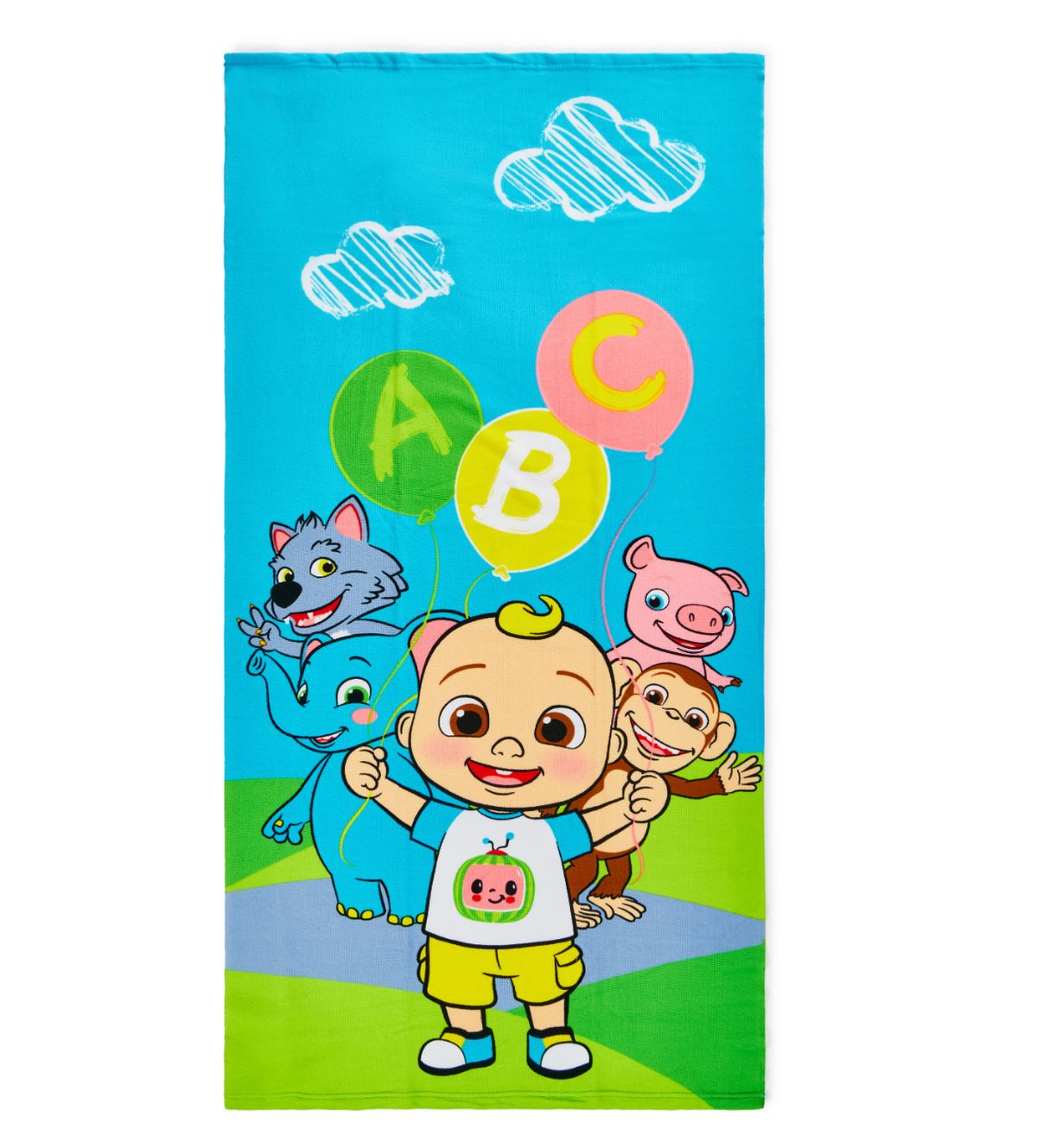BEACH TOWEL 27"x54"- LICENSED CHARACTER BEACH TOWELS (SOLID PACKING 24 TOWELS PER CASE)