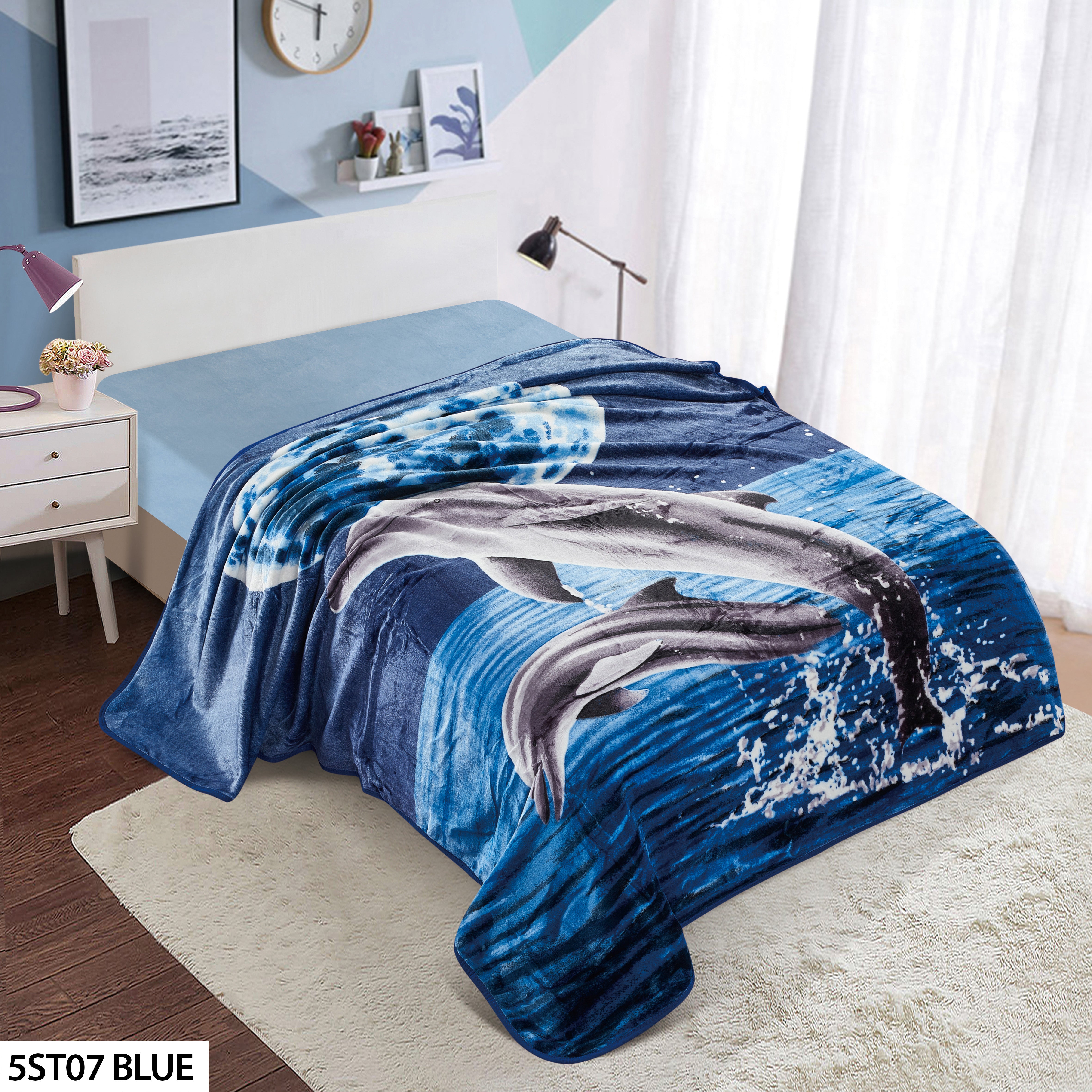 5 STAR 1 PLY ANIMAL DESIGN RACHELLE BLANKET (Assorted Case Pack 10 Blankets Per Case 2 Per Design)