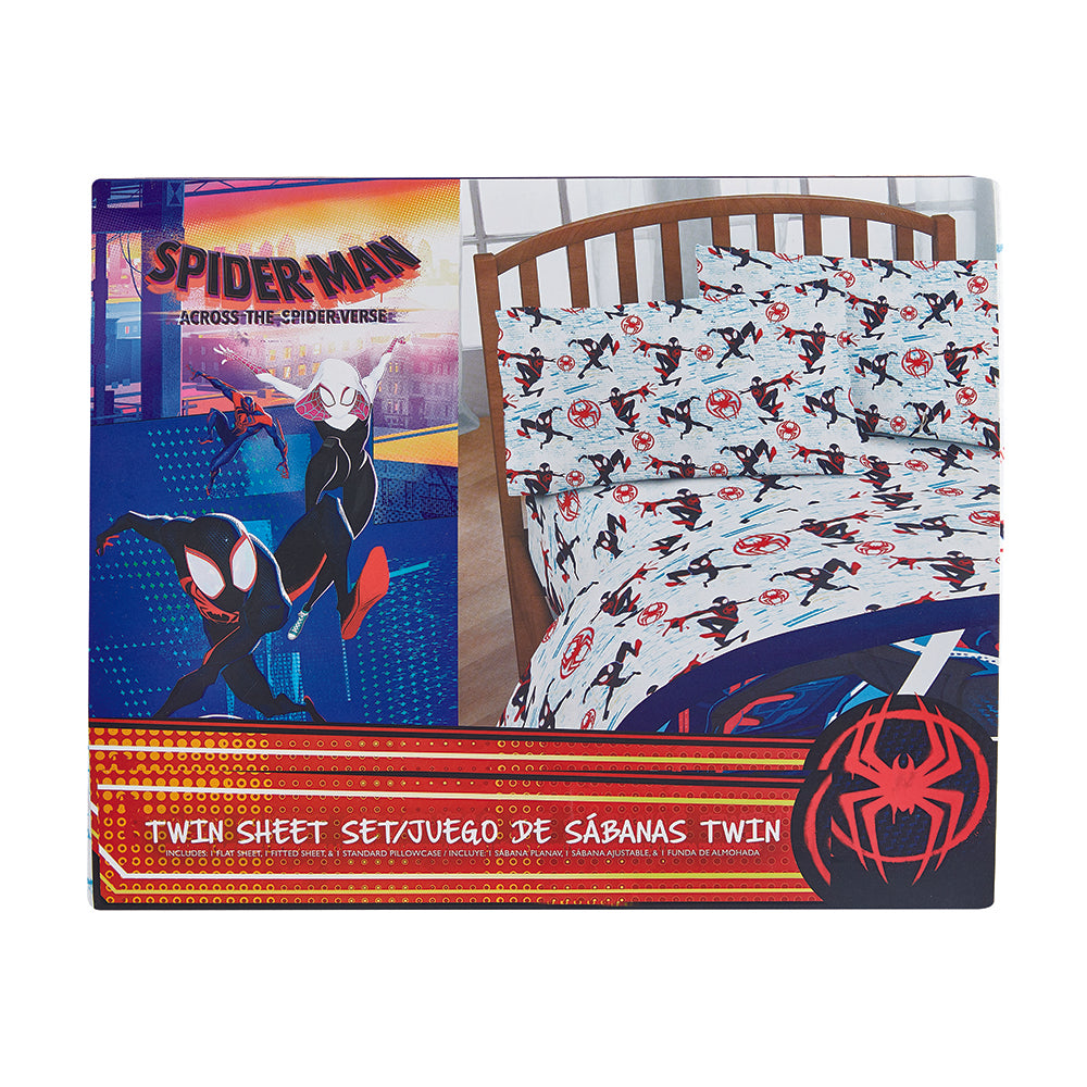 3 Piece "Escape" Miles Morales Twin Marvel Bedsheet Set