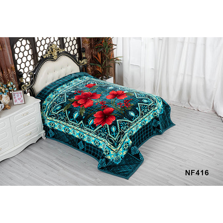 GOLDEN DRAGON 2 PLY BLANKET WITH EMBOSS GROUP-C (Assorted Case Pack 5 Blanket's Per Case 1 Per Design)