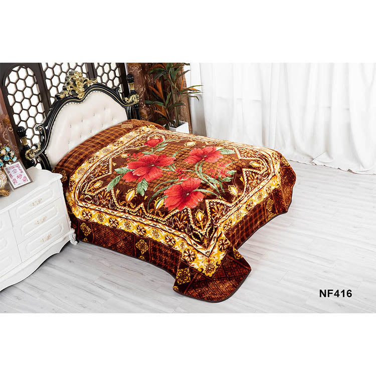 GOLDEN DRAGON 2 PLY BLANKET WITH EMBOSS GROUP-A (Assorted Case Pack 5 Blanket's Per Case 1 Per Design)
