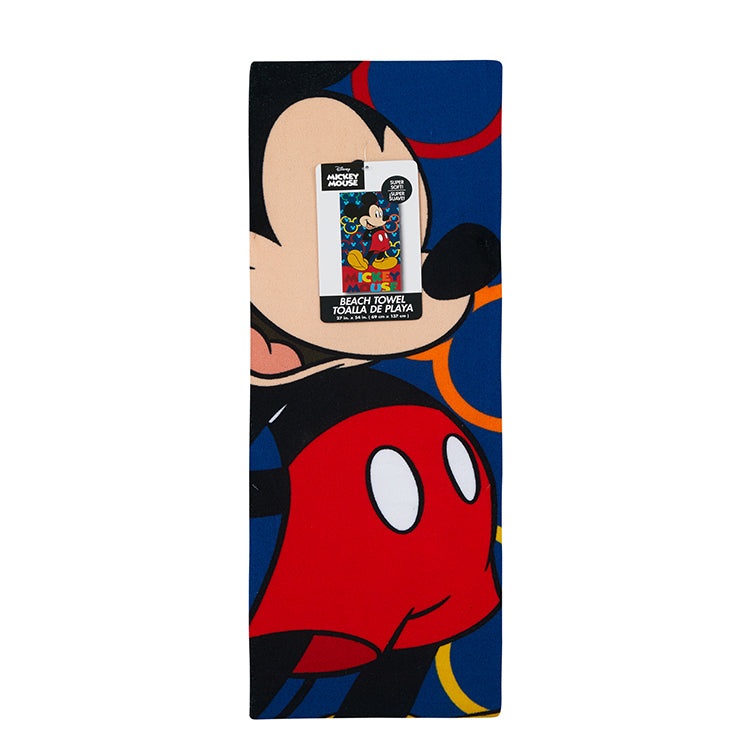“Mickey Color Pop” Mickey ”27"x54" Disney Beach Towel