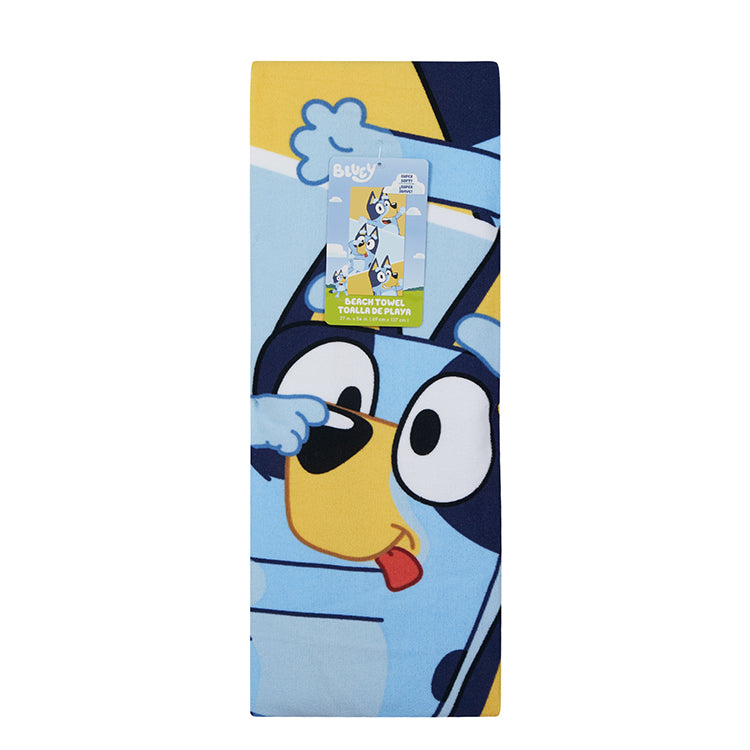 “Bluey Faces” Bluey ”27"x54" Disney Beach Towel
