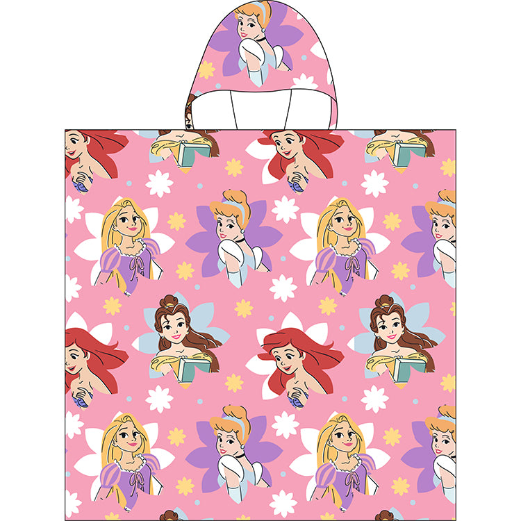 "Floral Royal Girls" Princess -  Hooded Poncho
