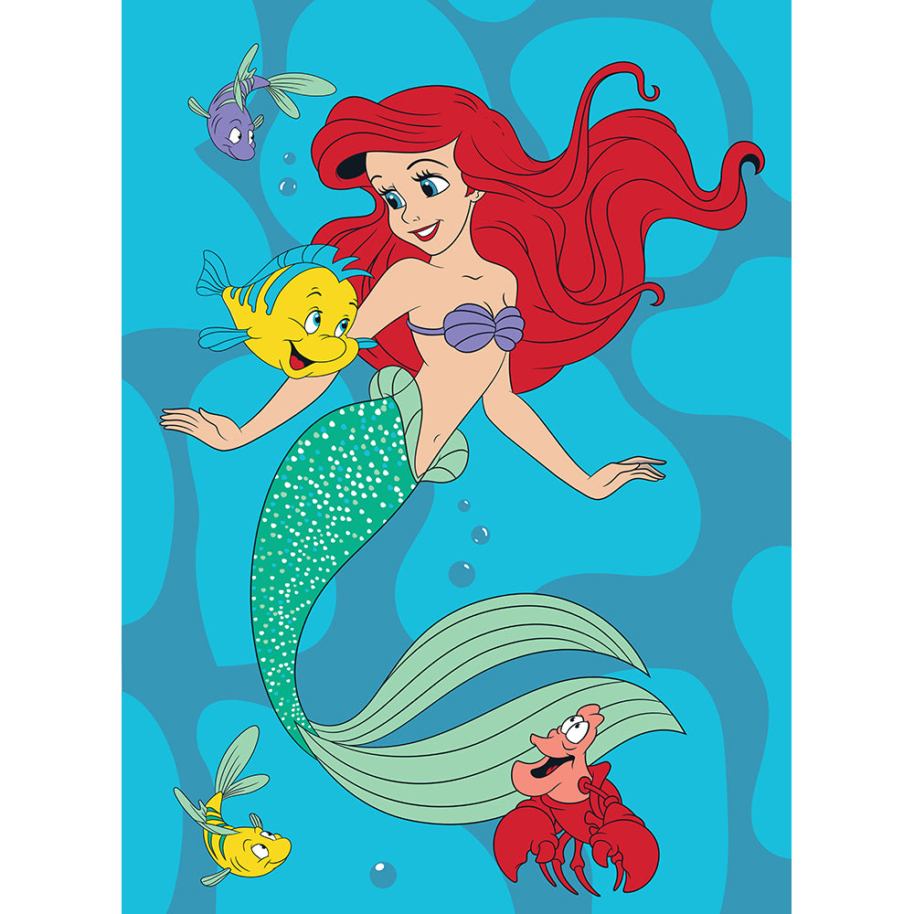 "Friends 4 Ever" Little Mermaid Baby Disney Rachelle Blanket