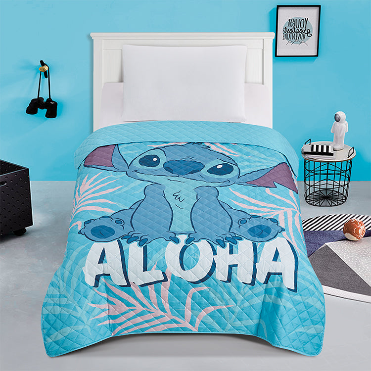 "Aloha" Lilo&Stitch Twin/Full Disney Bedspread
