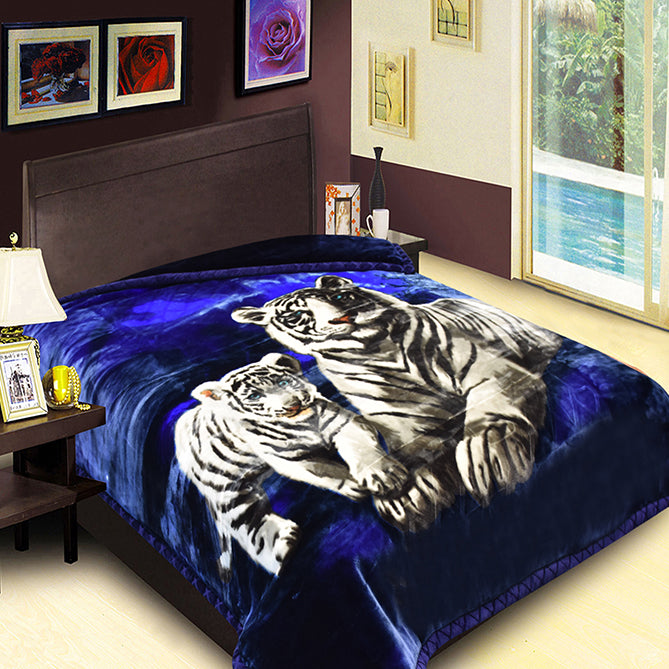 Golden Lion 2Ply Blankets Animal (New Designs) (5 blanket per-case)