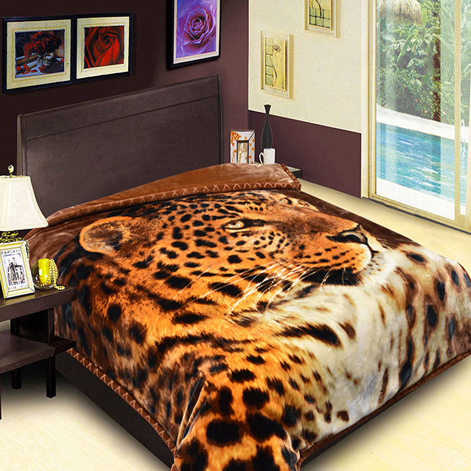 Golden Lion 2Ply Blankets Animal (New Designs) (5 blanket per-case)