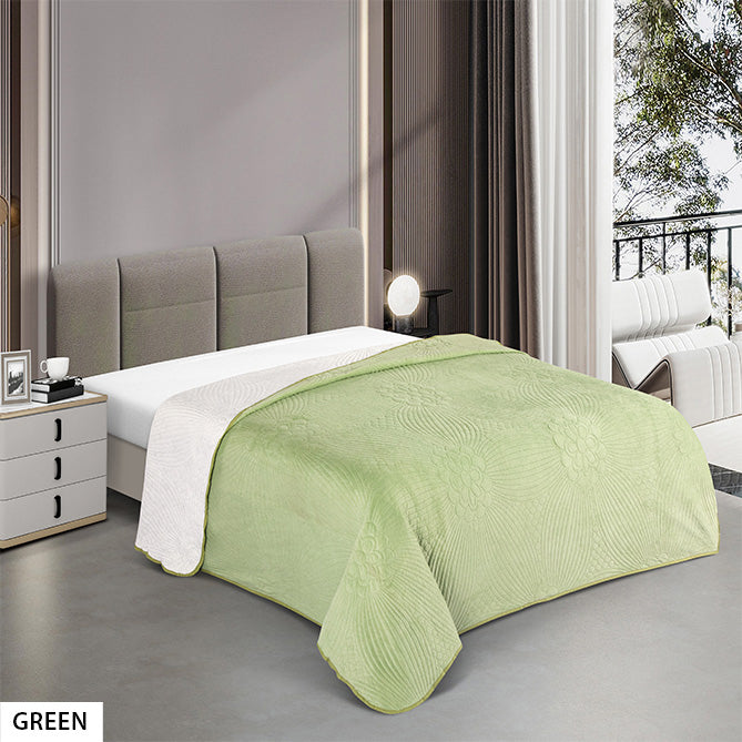 1 PIECE BEAUTY SOFT BEDSPREAD - (ASSORTED CASE PACK 30 PIECES PER CASE 3 PER DESIGN)