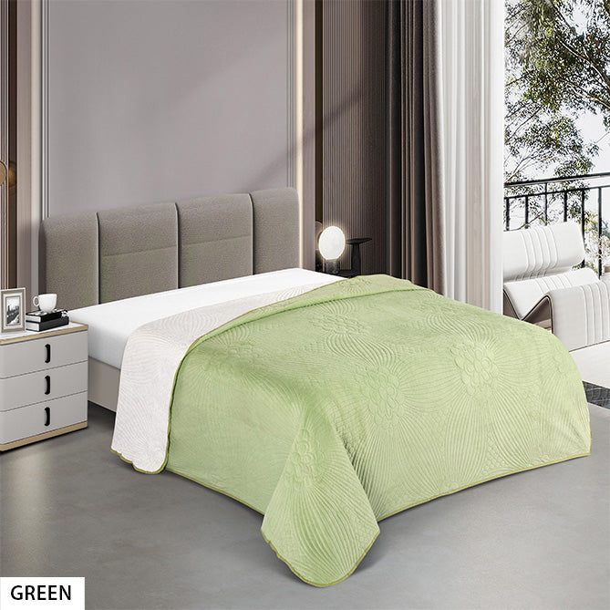 1 PIECE BEAUTY SOFT BEDSPREAD - (ASSORTED CASE PACK 30 PIECES PER CASE 2 PER DESIGN)