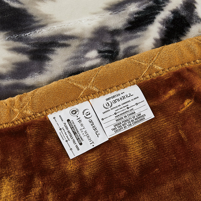 Heavy Weight Heat 2 Ply Blanket - CJ591-17 Tiger/Dark Brown
