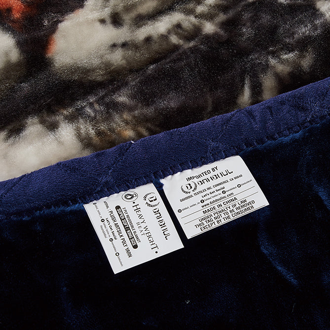 Heavy Weight Heat 2 Ply Blanket - CJ891-19 Tiger/Navy