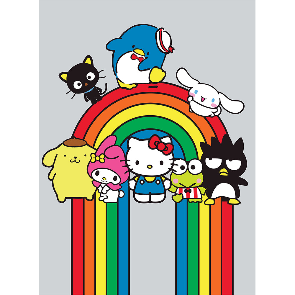 "Hello Kitty Rainbow Smiles" Hello Kitty Twin/Full Sanrio Rachelle Blanket