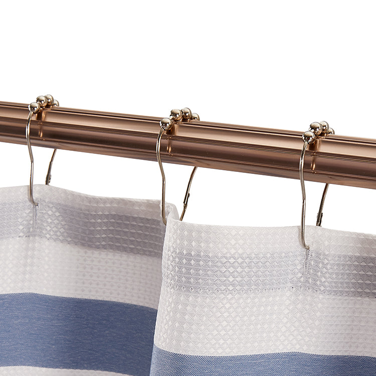 Elegance “Textured Shower Curtain Set" - Light Blue