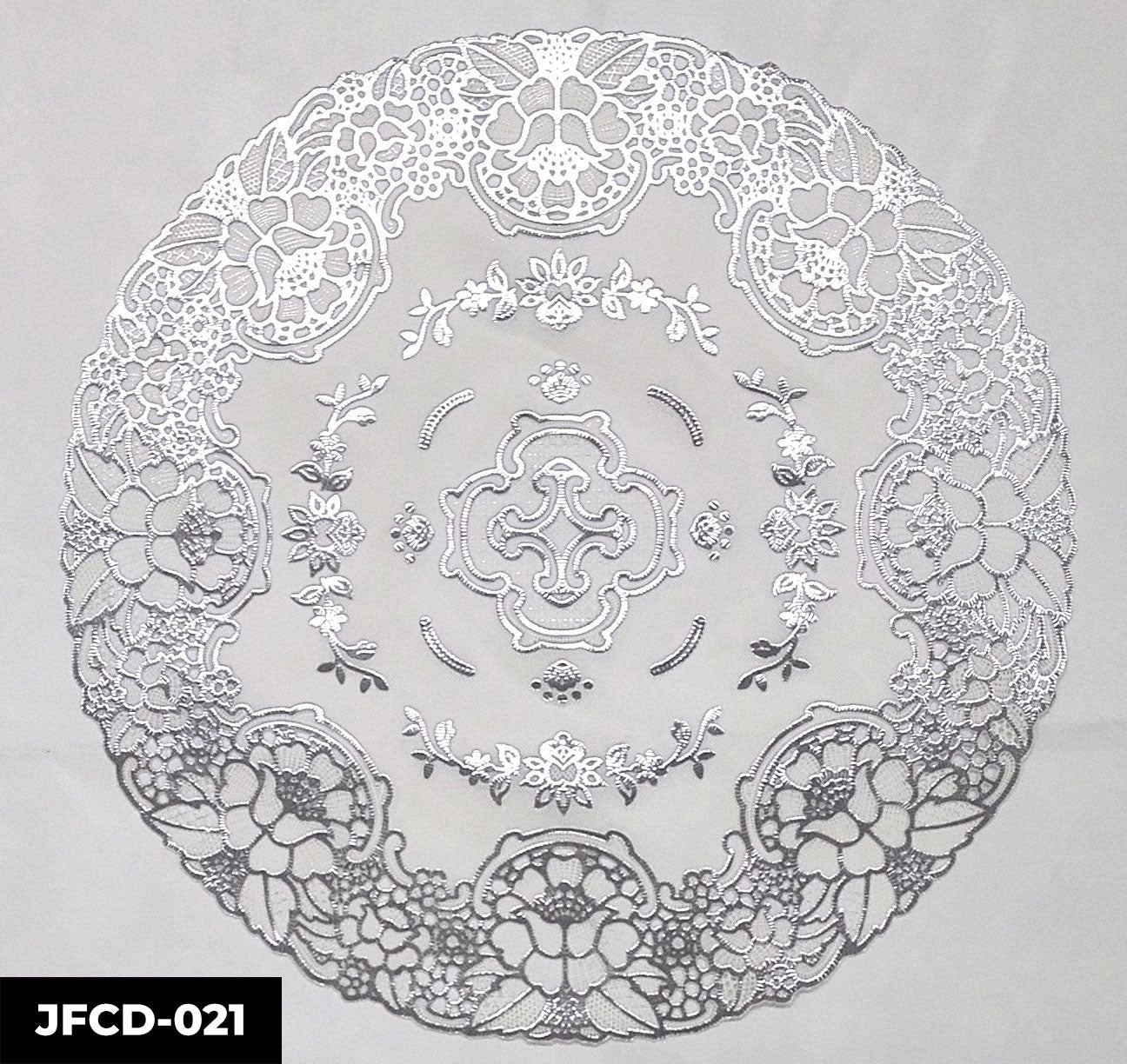 PVC LACE PLACEMAT  (ROUND) GROUP C– (SOLID CASE PACK 216 Pcs PER CASE ACCORDING TO YOUR SELECETED DESIGN/COLOR)