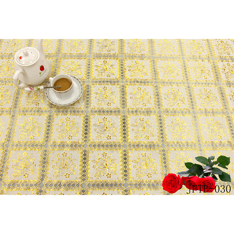 PVC LACE TABLECLOTH-(SOLID CASE PACK 2 TABLE CLOTH PER CASE ACCORDING TO YOUR SELECTED DESIGN)
