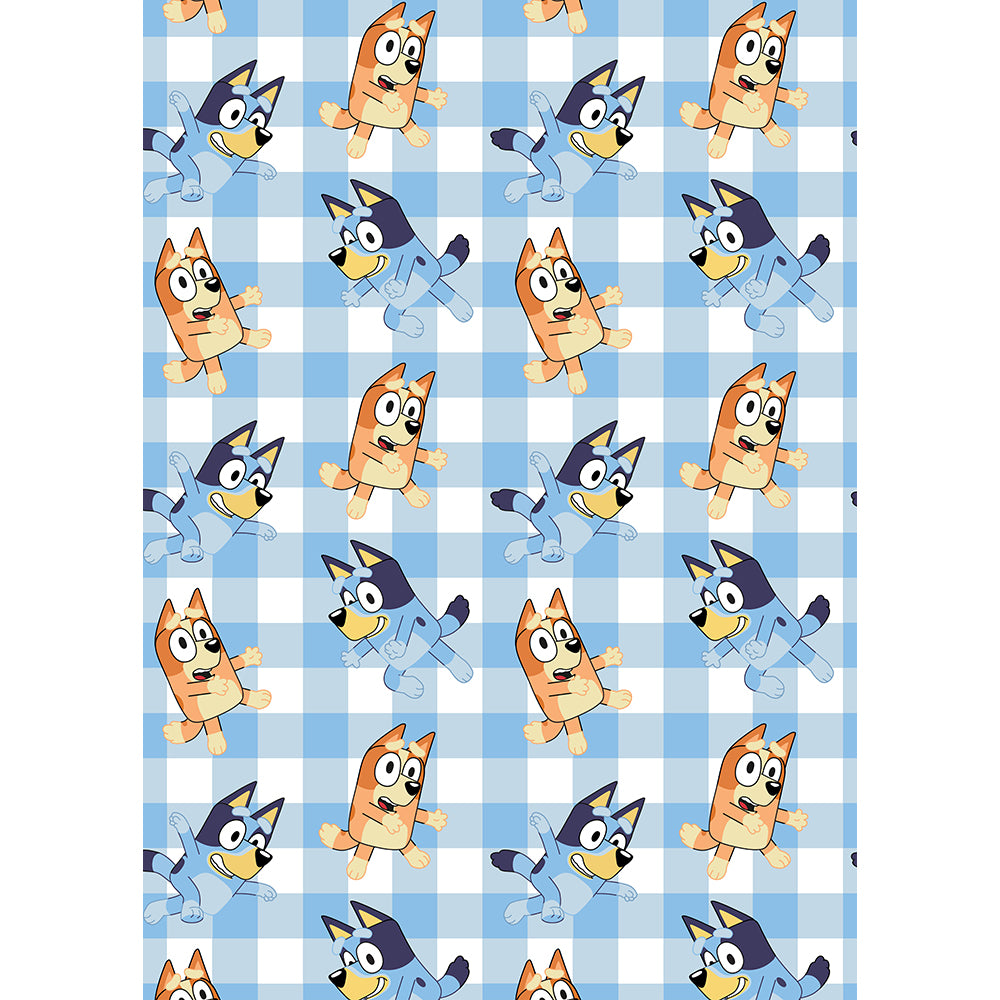 Bluey "Jump for joy" Twin Flannel Rotary Blanket