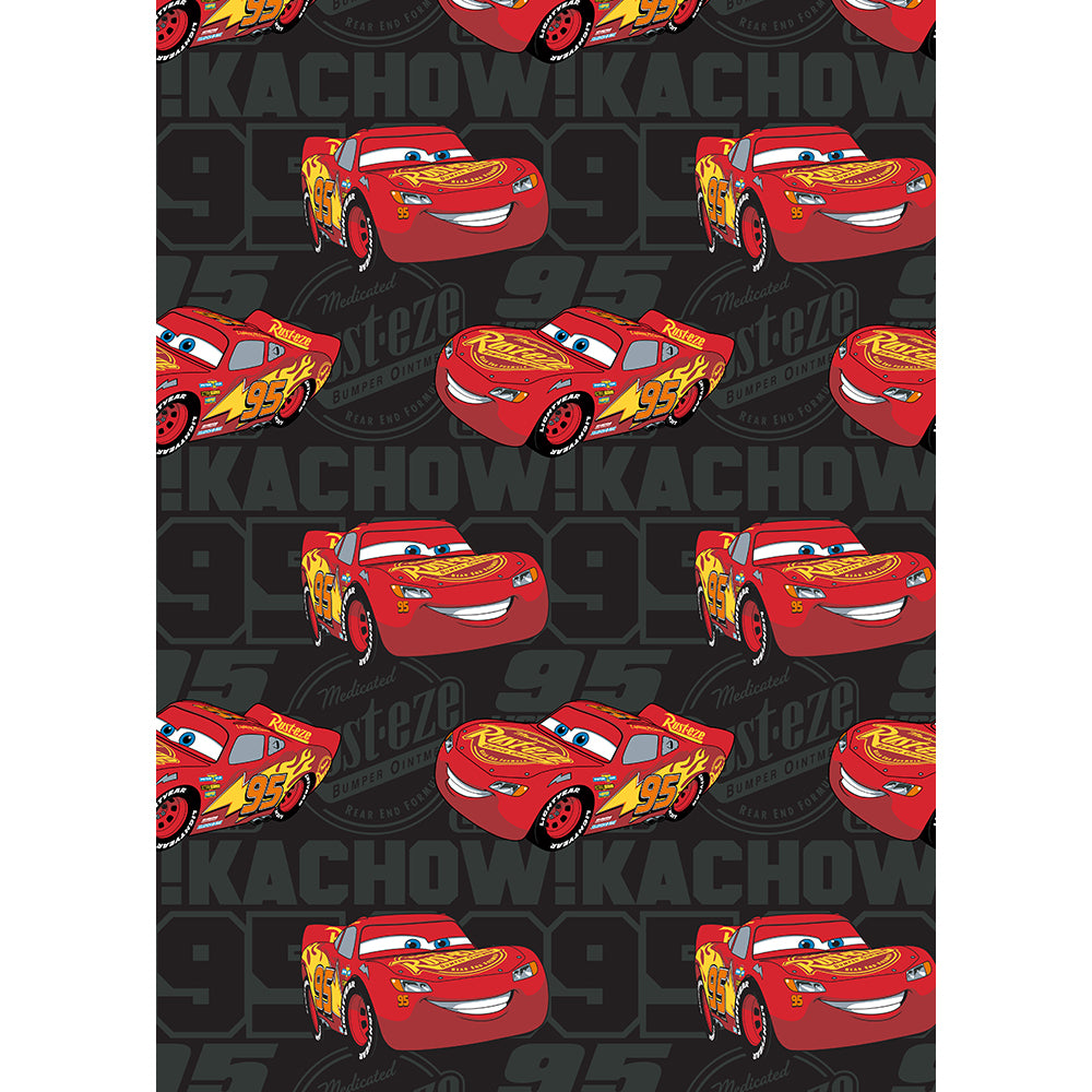 Cars "Kachow" Twin Flannel Rotary Blanket