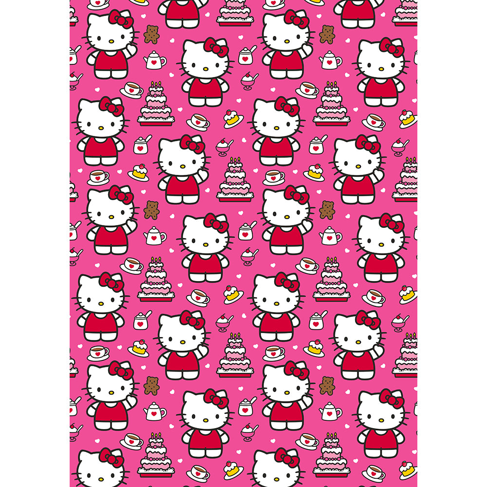 Hello Kitty "Kitty Cake" Twin Flannel Rotary Blanket