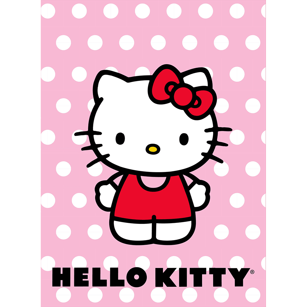 "Polka Dots" Hello Kity Twin/Full Rachelle Blanket - Dahdoul Online