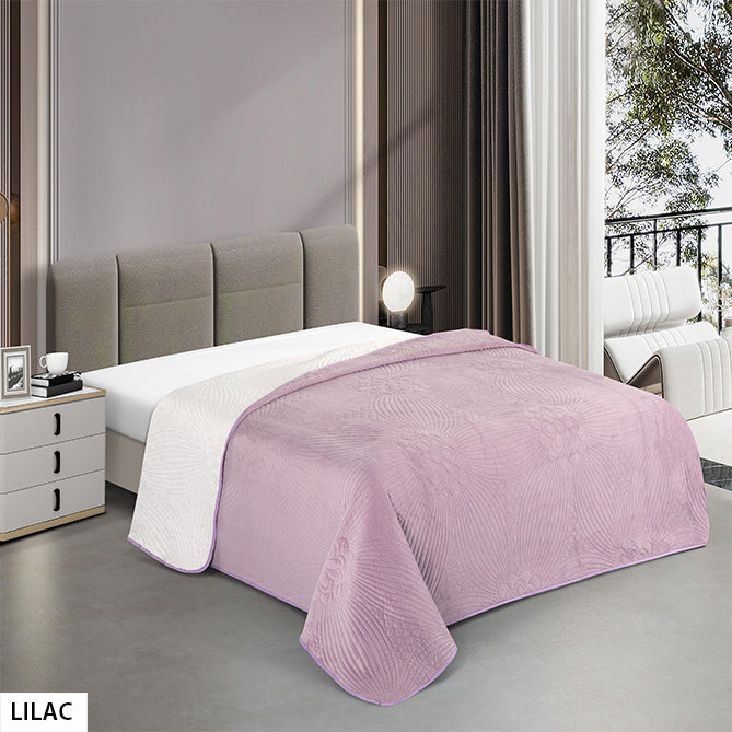 1 PIECE BEAUTY SOFT BEDSPREAD - (ASSORTED CASE PACK 30 PIECES PER CASE 2 PER DESIGN)