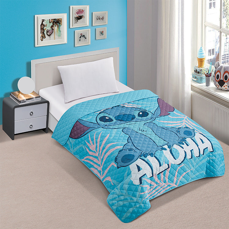 "Aloha" Lilo&Stitch Twin/Full Disney Bedspread