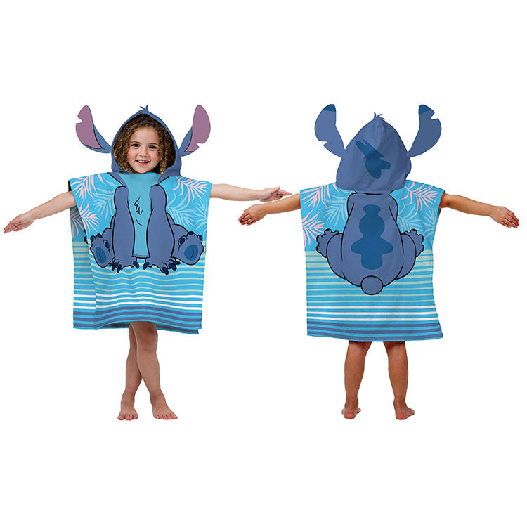 23.6" x 47.2" Hooded Poncho - Lilo & Stitch