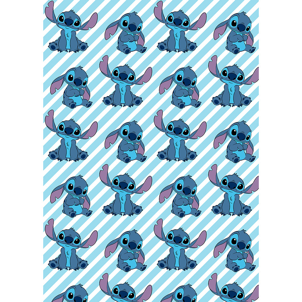 Lilo&Stitch "Silly Sitting" Twin Flannel Rotary Blanket