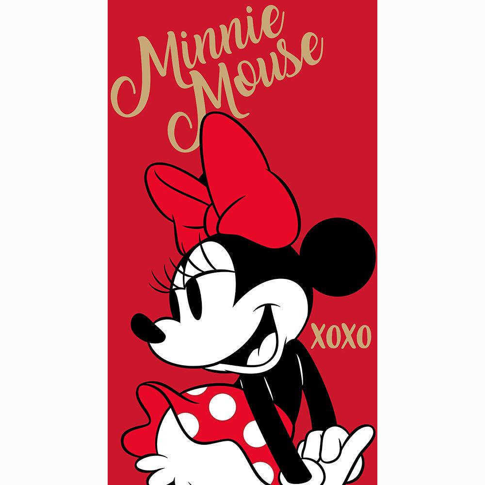 "XOXO" Minnie 27"x54" Disney Beach Towel