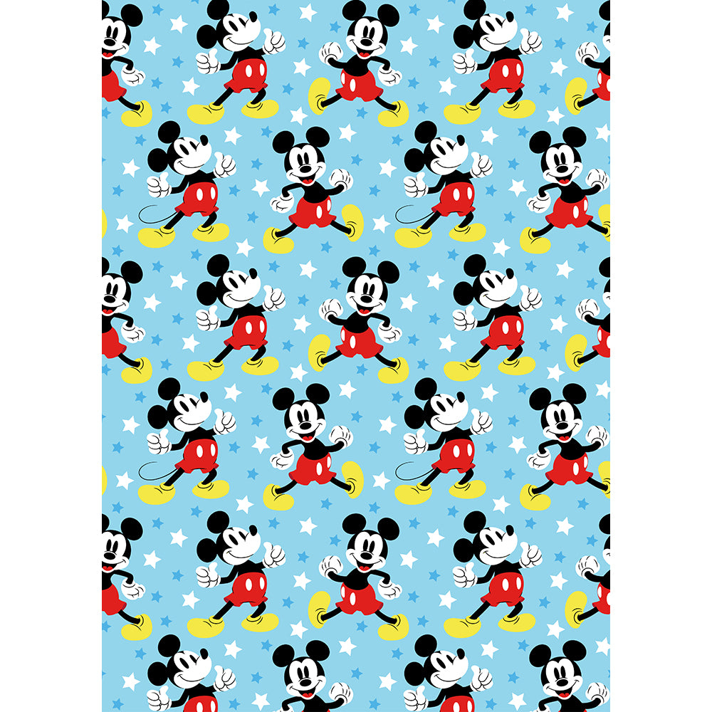 Mickey "Mickey is a star" Twin Flannel Rotary Blanket