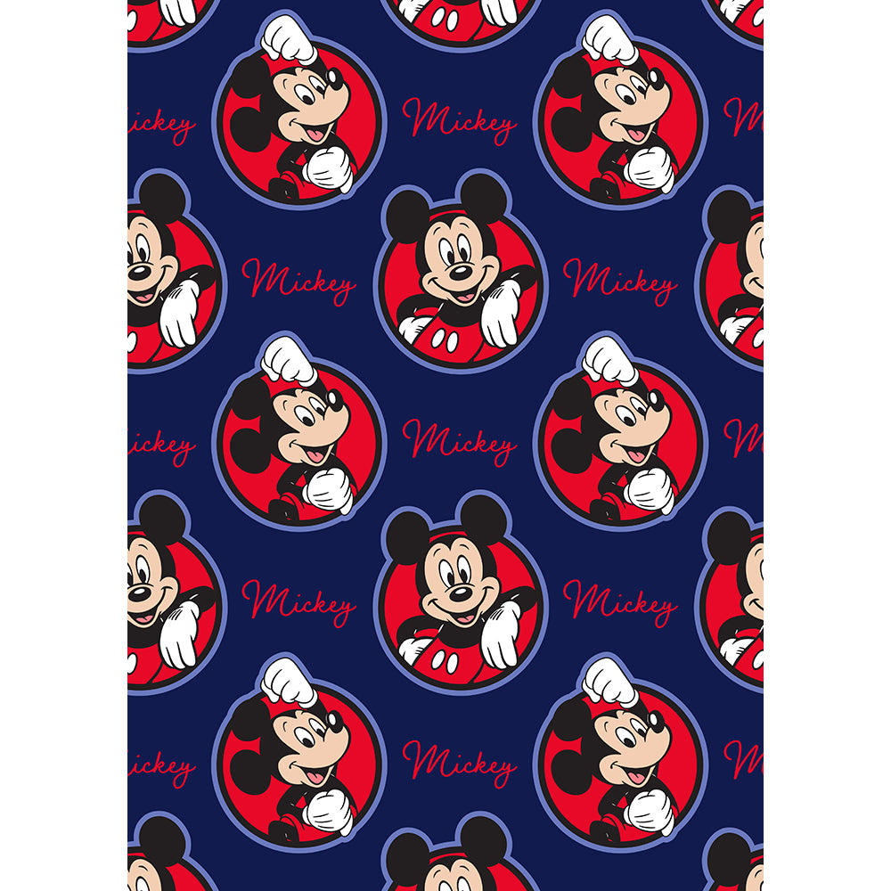 Mickey "Mighty Mickey Mouse" Twin Flannel Rotary Blanket