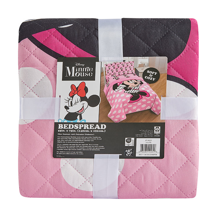 "2 Cute" Minnie Twin/Full Disney Bedspread