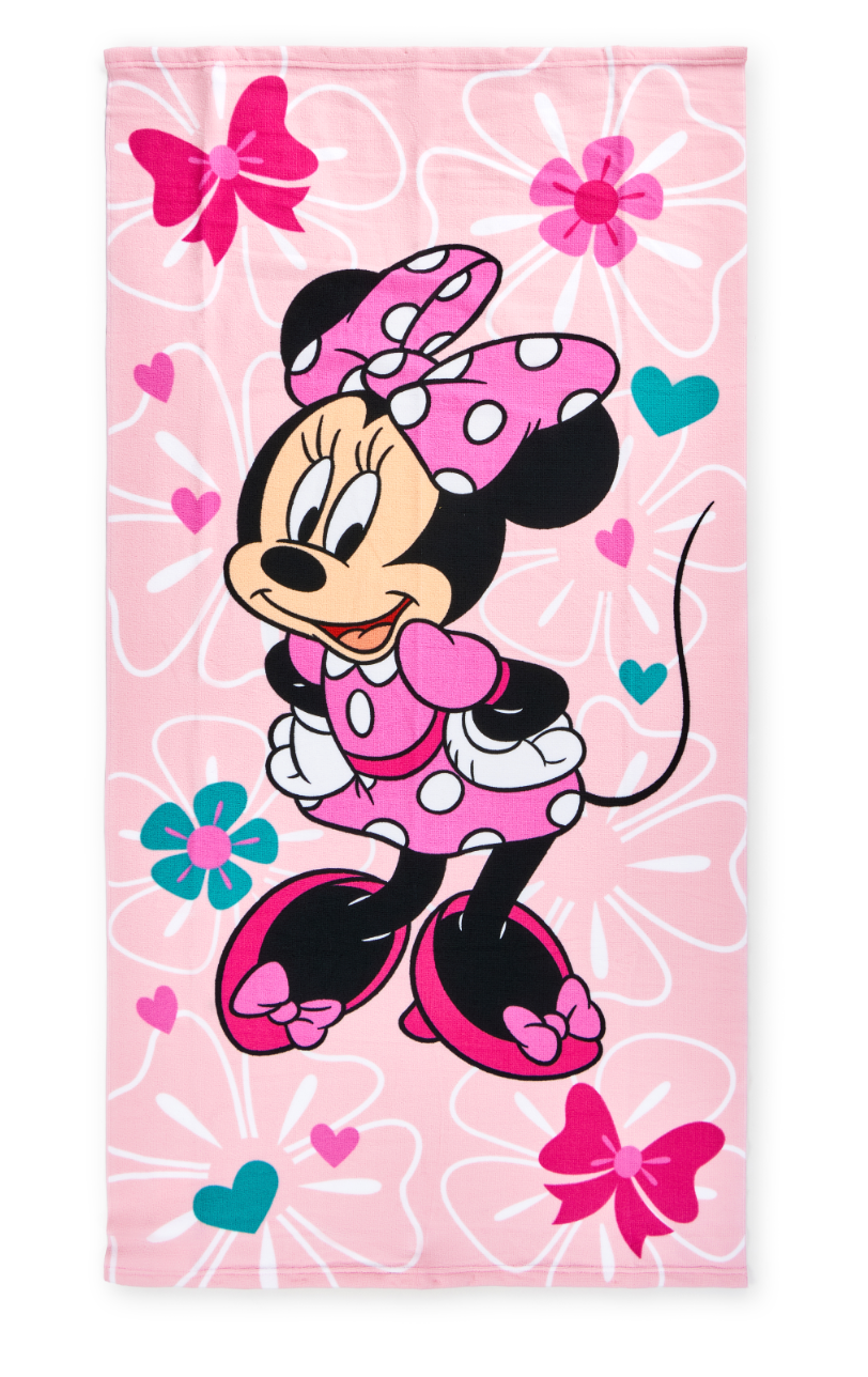 BEACH TOWEL 27"x54"- LICENSED CHARACTER BEACH TOWELS (SOLID PACKING 24 TOWELS PER CASE)