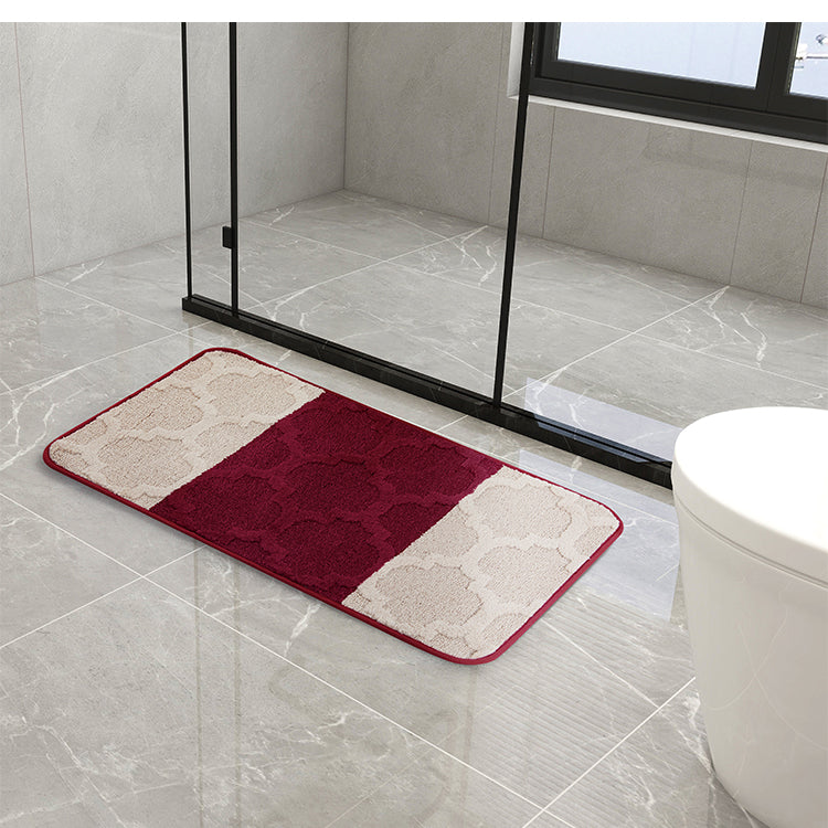 15 Piece Oasis Bath Set - Latice Red