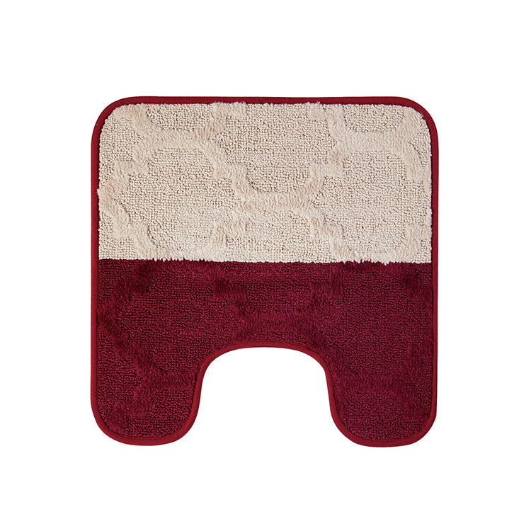15 Piece Oasis Bath Set - Latice Red