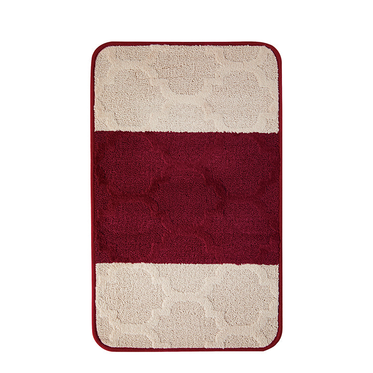 15 Piece Oasis Bath Set - Latice Red