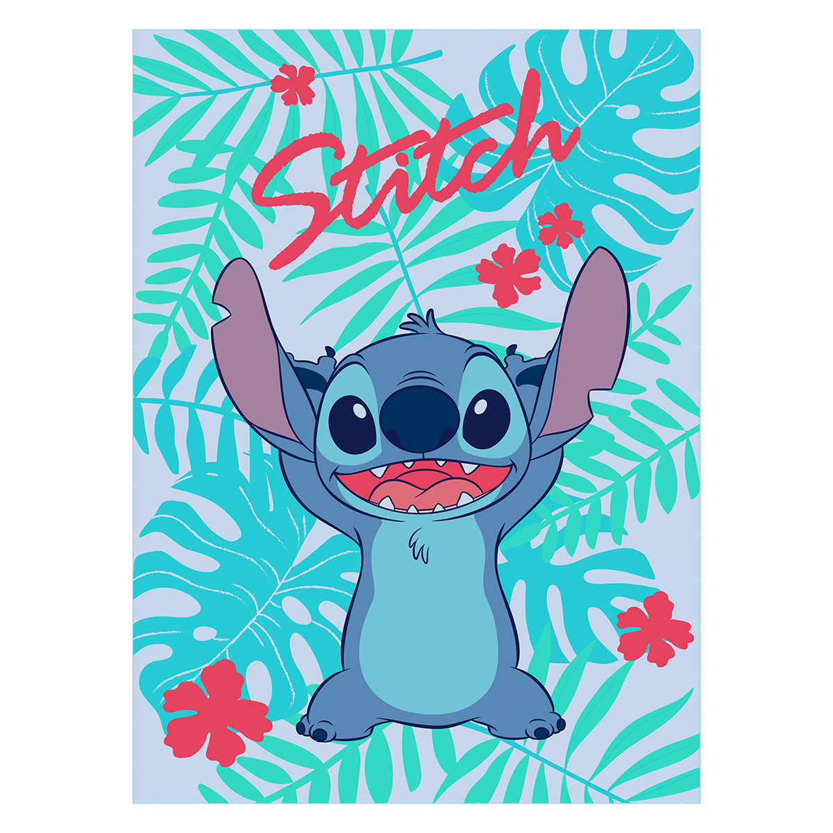 "Aloha" Lilo&amp;Stitch Twin/Full Disney Rachelle Blanket
