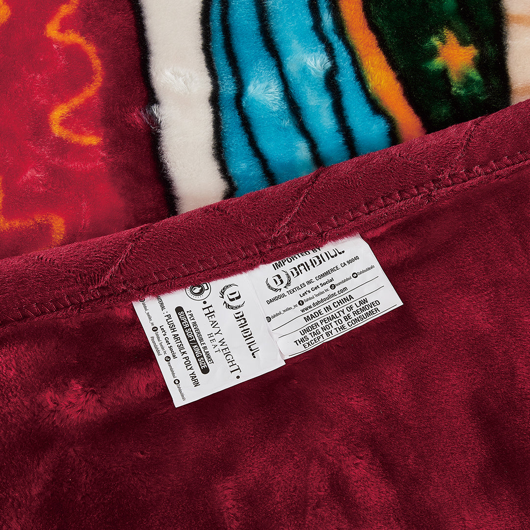 Supreme Heat 1 Ply Virgen de Guadalupe Blanket (Solid Case Pack 5 Blanket's Per Case)