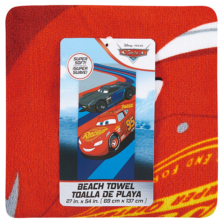 "Winning At Full Speed" Cars 27"x54" Disney Beach Towel