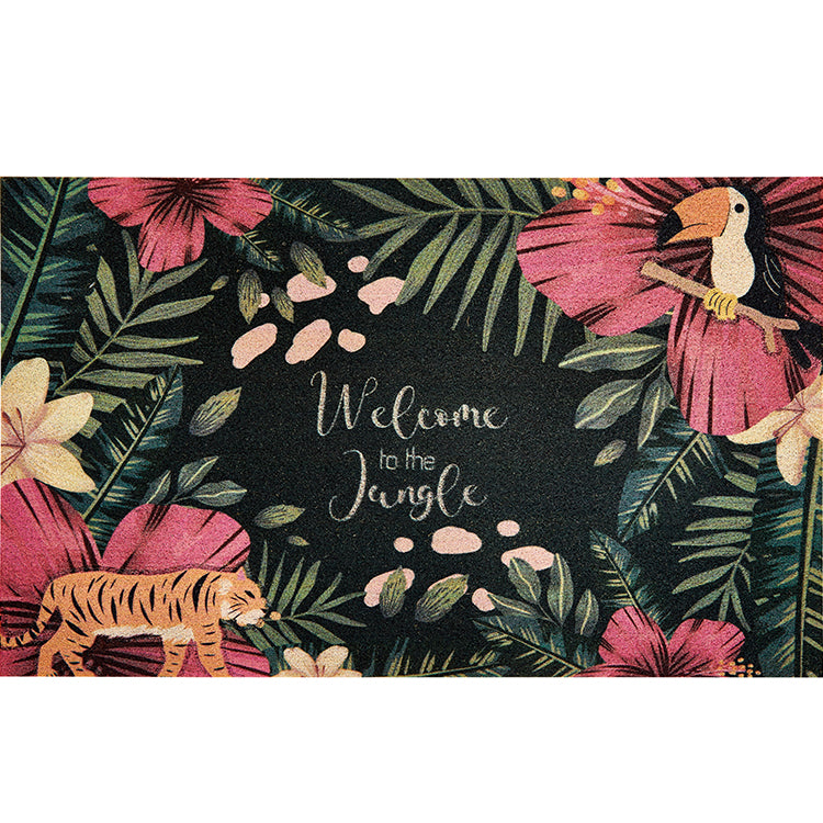 "Home Sweet Coir" Laser Digital Synthetic Coir Assort. Rubber Mats