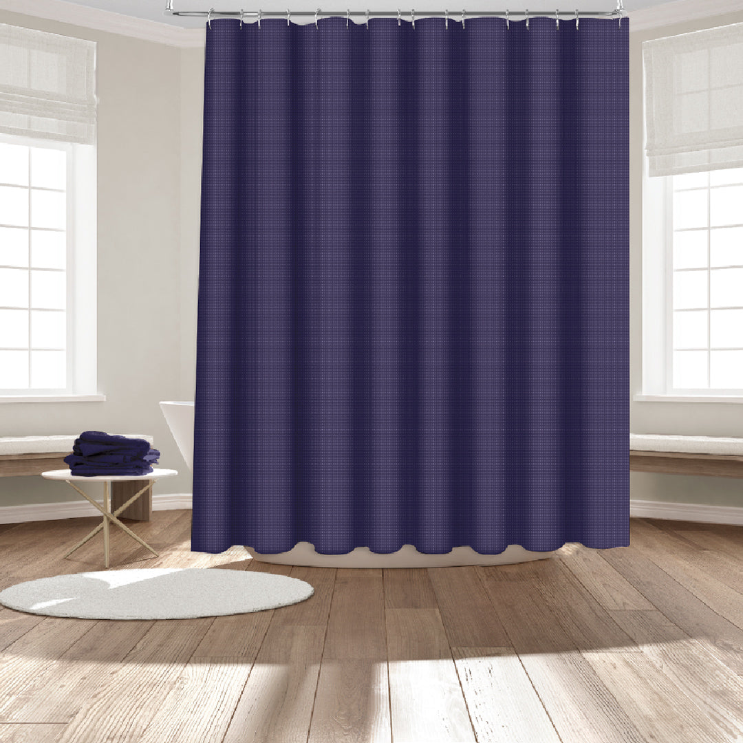 14 PIECE ROARING FORK SHOWER CURTAIN WITH LINER-(SOLID PER-CASE 12 ITEM IN A CASE)
