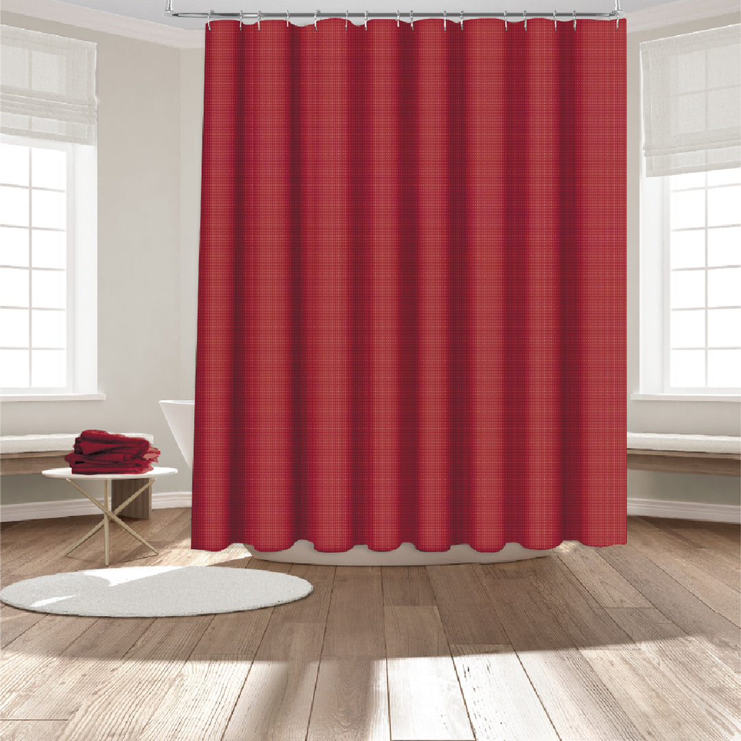 14 PIECE ROARING FORK SHOWER CURTAIN WITH LINER-(SOLID PER-CASE 12 ITEM IN A CASE)